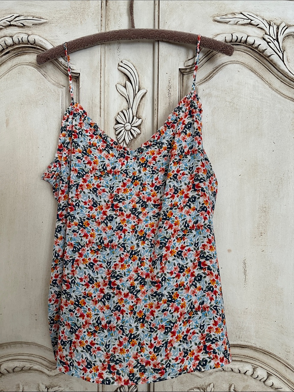 LOFT Floral Print Spaghetti Strap Cami